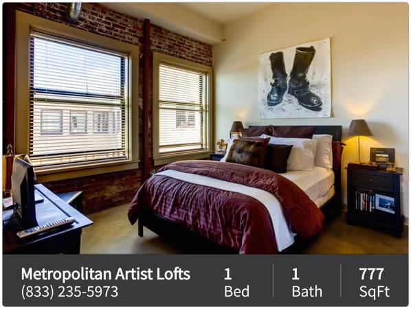$1,193 / 1br - 777ft2 - Affordable convenience at Metropolitan Artist Lofts! Washer & Dryer in (Saint Louis)63770209389827122