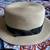 Summer Boater Paper Staw Hat Short Brim Black Ribbon Men Women Sz M/L 55.5cm EUC 1 thumbnail