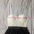 Cream Lace and Black Sheer Highwaisted Party Dress Size Sm 8 thumbnail