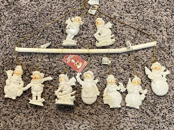Finish It Snow Folk Unfinished Resin Snowman Ornaments 3 in. 1