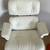 Silla y otomana REPLICA clásicas Eames Lounge - Blanca con base negra 2 thumbnail