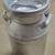 Vintage Milk Can and Lid, 5-Gal. painted silver 4 thumbnail