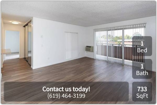 $2,095 / 1br - 733ft2 - Ideal location! Close to everything! 1 bed / 1 bath! 733 Sqft! (La Mesa)63878582879617121