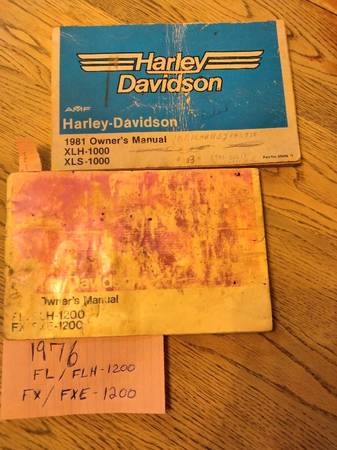 Harley Davidson ..two owners manuals 1
