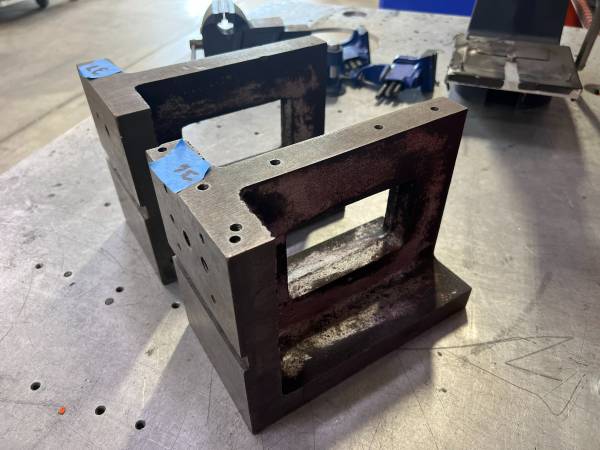 Pair of Precision Angle Plates – 5-5/8" x 8" x 10" – Machinist Tooling 1