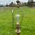 Pair of 2 Embossed Antique Regency Brass Floor Lamps 58” Tall 10 thumbnail