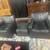 Pair of Mitchell Gold Leather Swivel Club Chairs with Ottoman 1 thumbnail