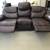 Leather reclining couch 5 thumbnail