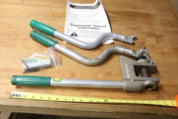Greenlee 709 Metal Stud Punch 1