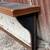 Architectural Salvage Pressed Tin and Vintage Wood Shelf 44"x21" 5 thumbnail