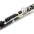 SOLID EBONY Wood CLARINET -Silver Plated Keys - Genuine Leather Pads 5 thumbnail