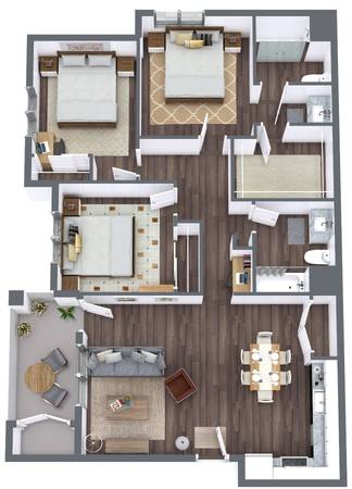 $2,995 / 3br - 1154ft2 - 3 bed/2 bath Apartment - Bradley Gardens (Orcutt)63664008175617121