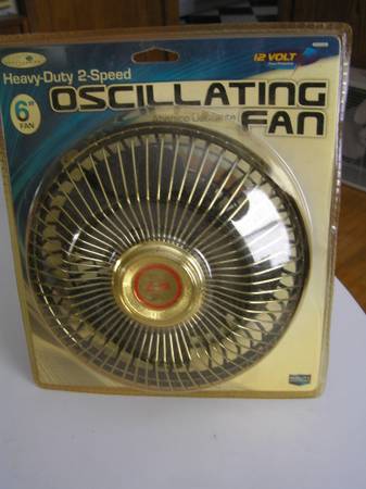 12 volt OSCILLATING FAN *** NEW AND SEALED *** NEVER USED OR INSTALLED 1