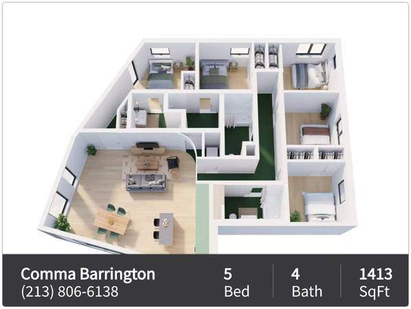 $1,600 / 5br - 1413ft2 - Put this 5 Bedroom on your to-see list! You'll be glad you did! (Los Angeles)63701073715969120