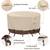 Round Patio Furniture Covers, 100% Waterproof Outdoor Table Chair Set 6 thumbnail