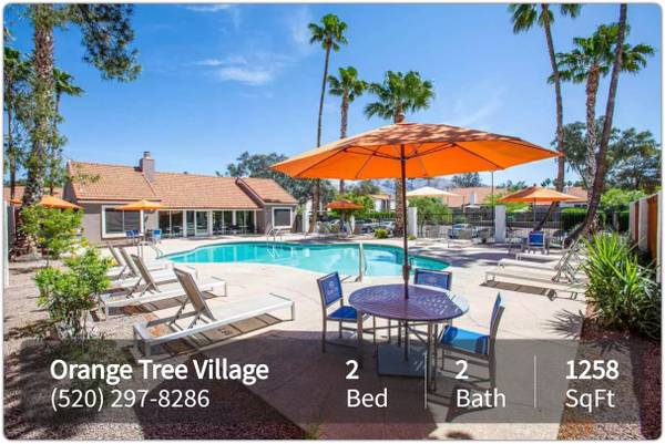 $1,799 / 2br - 1258ft2 - No one above or below you! Amazing 2 bed, 2 bath townhome for rent (Tucson)63674894987521120