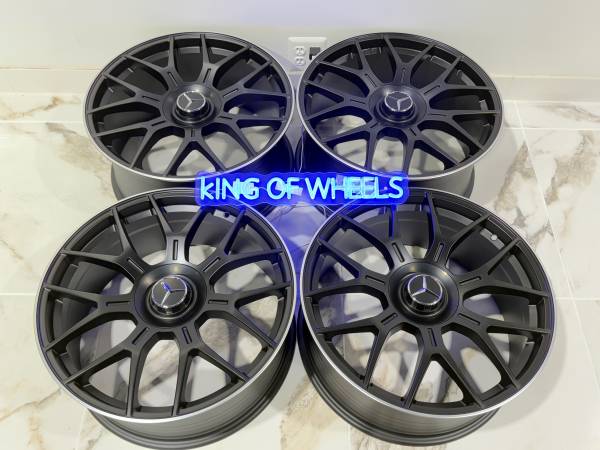20” INCH STAGGERED E63 MERCEDES AMG RIMS SET 4 E53 E63S Matte Black 1