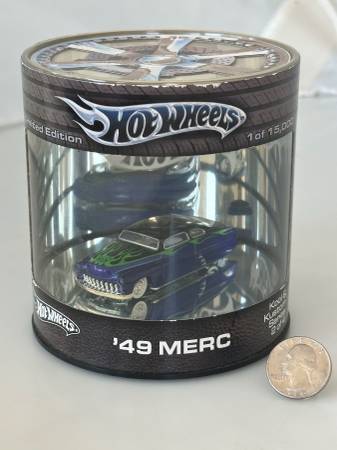 HOT WHEELS '49 Mercury Limited Edition, Blue w/Green Flamz 1