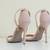 Lulus pink suede ankle strap heels US 8.5 3 thumbnail