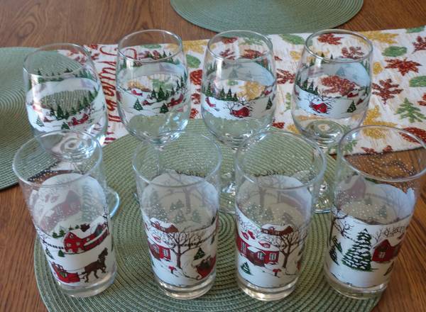 Winter Village Glasses and Gobblets 1
