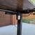 TTKK ELECTRIC STANDING DESK BROWN/WOOD TOP WITH BLACK FRAME 5 thumbnail