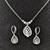 .. GIVENCY Elegant Jewelry Set Crystal Earrings and Necklace 2 thumbnail