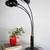 Vintage mid century modern black enamel table or floor lamp 1 thumbnail