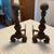 Vintage Primitive Fireplace Andirons 1 thumbnail