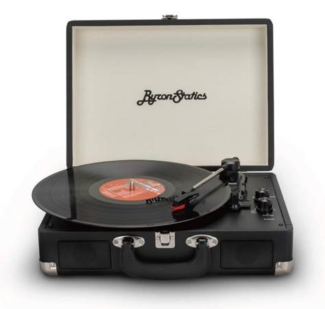 ByronStatics Bluetooth Record Player, Portable Turntables Player, mint 1