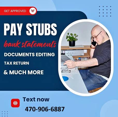 BUSINESS PAY BANK PAYROLL, STATEMENTS STUBS & FINANCIAL ORGANIZATION! 1