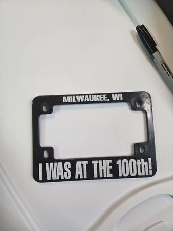 Harley 100th anniversary MC licence plate frame  &**& 1