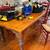 Fabulous rustic pine farmhouse large dining table 3 thumbnail