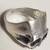 925 Sterling  Skull Ring sz 7 3 thumbnail