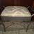 Wrought Iron  padded Vanity Bench  / Piano Bench 1 thumbnail