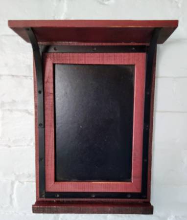 Decorative chalkboard and shelf 1