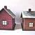 4 HAND MADE AND PAINTED PUTZ STYLE HOUSES 5 thumbnail