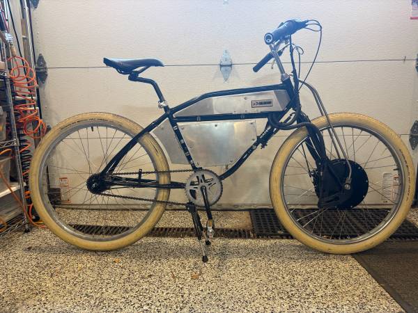 Custom Worksman INB Black Cruiser eBike Phoenix Motor 1920W 40mph 48V 1