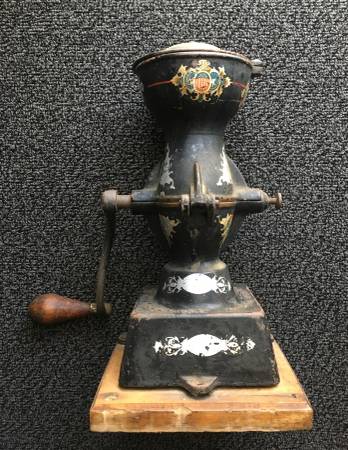 Antique Cast Iron Coffee Grinder - Enterprise Manufactruring Co.  USA 1