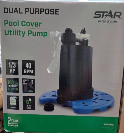 Pool Cover Utility Pump 1