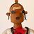 Mudhead KACHINA by Artist R. R FOSTER 1990s? Shelf Sitter 18" Tall 4 thumbnail