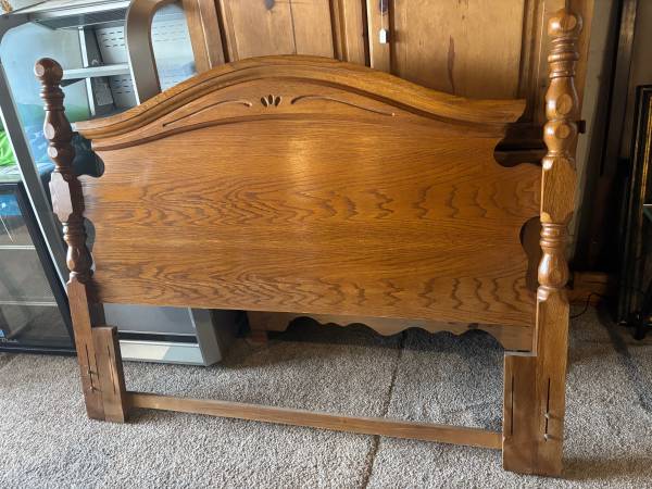 Queen or full size solid wood headboard 1