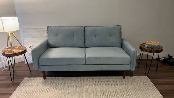 Sea green couch 1