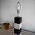 Vintage modernist black and white table lamp 4 thumbnail