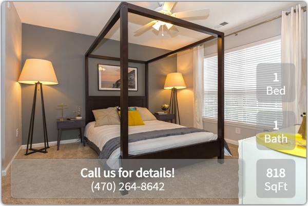 $1,460 / 1br - 818ft2 - Just what you need! Washer/dryer in this 818 sq ft 1 bed / 1 bath! (Alpharetta)63964397760002122