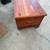 Antique Cedar Chest with Wooden Wheels 5 thumbnail