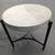 Designer side coffee table 22" diameter round polished concrete stone modern 6 thumbnail