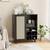 RatNew Sideboard Mid Century Modern Black Coffee Bar UNBUILT 1 thumbnail