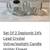 DePlomb CRYSTAL Tulip Candle Holders + Dish Bowl + Hallmark Bag 3 thumbnail