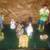 handmade Christmas NATIVITY SCENE Manger Set w/vintage figures 5 thumbnail