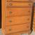 Vintage 4 Drawer High Boy Dresser Bassett Solid Maple w/ Laminate Top 3 thumbnail